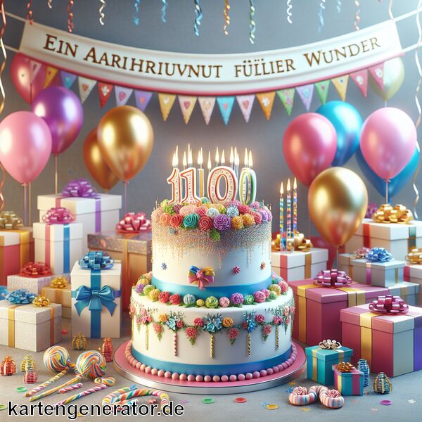 Sprüche zum 100 Geburtstag » Ein Jahrhundert voller Wunder