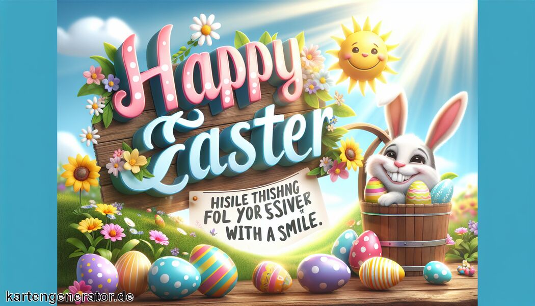 Kleine Witze für große Freude   - Lustige Sprüche für Ostern » Frohe Ostern mit einem Lächeln